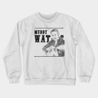 Muddy Waters // Blues legend // Black vintage Crewneck Sweatshirt